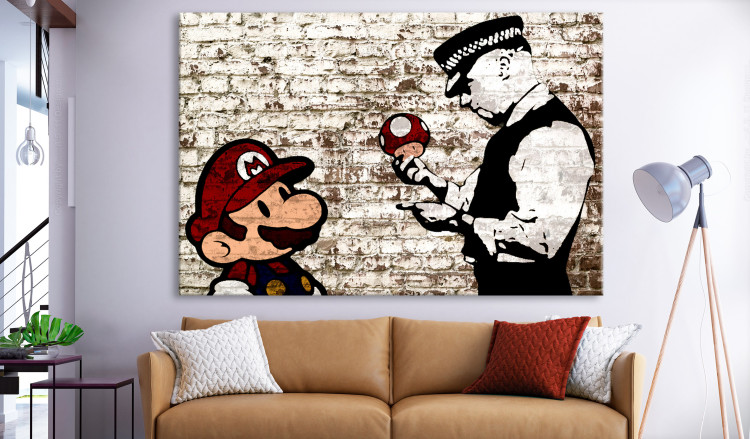 Large canvas print Mario Bros: Torn Wall [Large Format] 137544 additionalImage 5