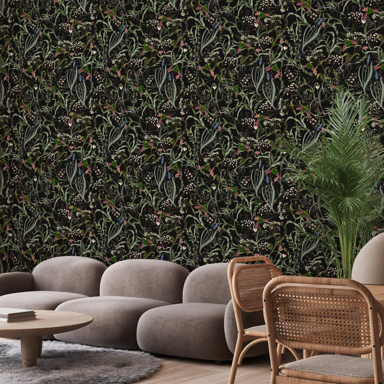 Modern Wallpaper Tangled Herbs 138644