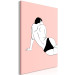 Canvas Female Body (1-piece) Vertical - inverted figure on pink background 138844 additionalThumb 2