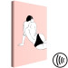 Canvas Female Body (1-piece) Vertical - inverted figure on pink background 138844 additionalThumb 6