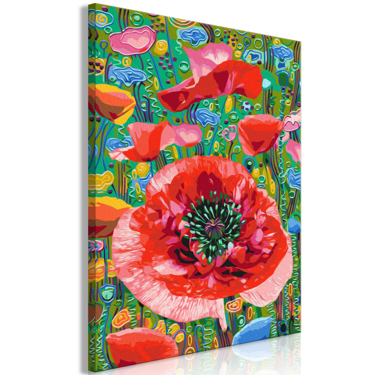 Paint by Number Kit Colorful Poppies - Blooming Flowers on a Joyful Decorative Background 144144 additionalImage 6