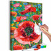 Paint by Number Kit Colorful Poppies - Blooming Flowers on a Joyful Decorative Background 144144 additionalThumb 4