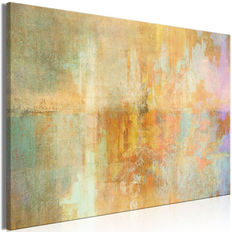 Canvas Print Sunny Uprising (1-piece) - unique abstraction in colorful background 145144 additionalImage 2