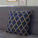 Decorative Microfiber Pillow Gold arabesques - a geometric pattern in an oriental style cushions 146844 additionalThumb 3