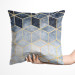 Decorative Velor Pillow Marble night - a minimalist geometric pattern in glamour style 147044 additionalThumb 2