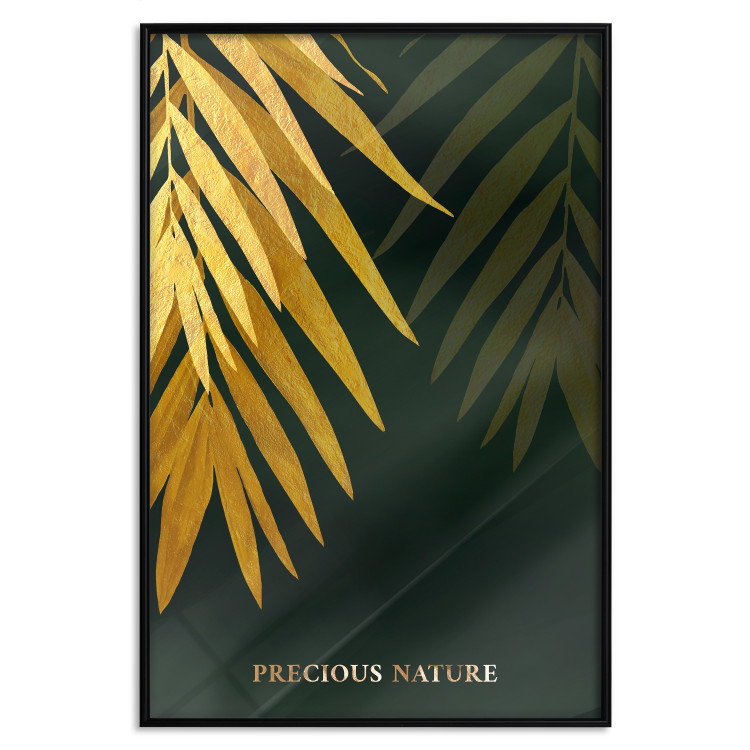 Poster Exotic Nature - Tropical Plants on a Dark Green Background 148944 additionalImage 11