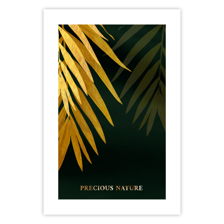 Poster Exotic Nature - Tropical Plants on a Dark Green Background 148944 additionalImage 16