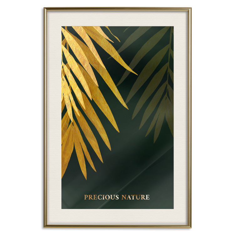 Poster Exotic Nature - Tropical Plants on a Dark Green Background 148944 additionalImage 27