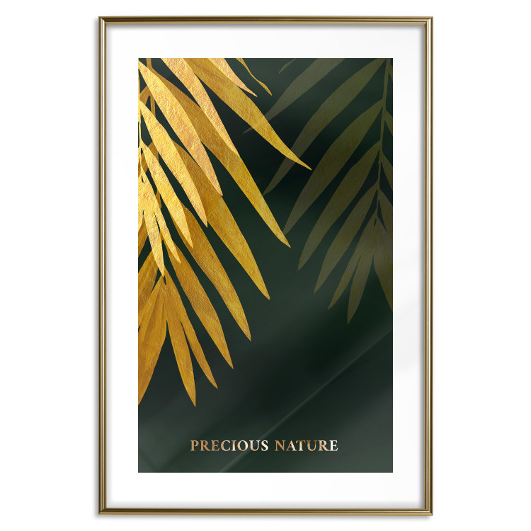 Poster Exotic Nature - Tropical Plants on a Dark Green Background 148944 additionalImage 24