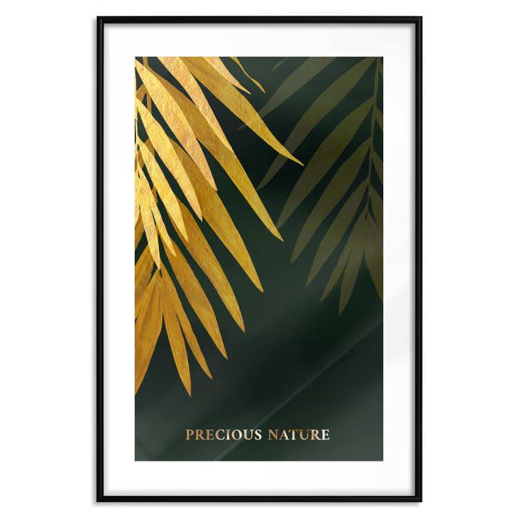 Poster Exotic Nature - Tropical Plants on a Dark Green Background 148944 additionalImage 14