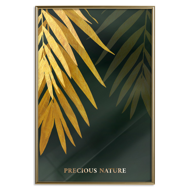 Poster Exotic Nature - Tropical Plants on a Dark Green Background 148944 additionalImage 13