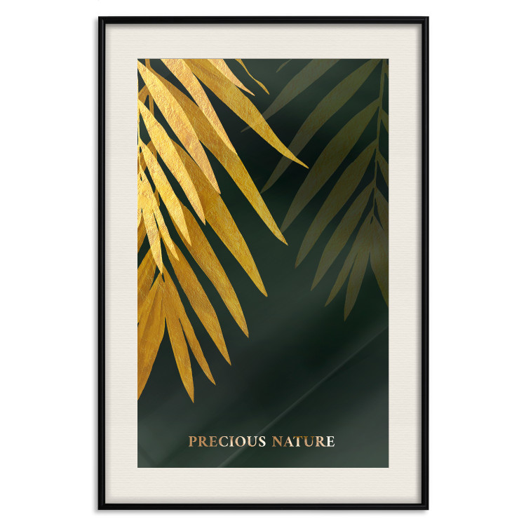 Poster Exotic Nature - Tropical Plants on a Dark Green Background 148944 additionalImage 26