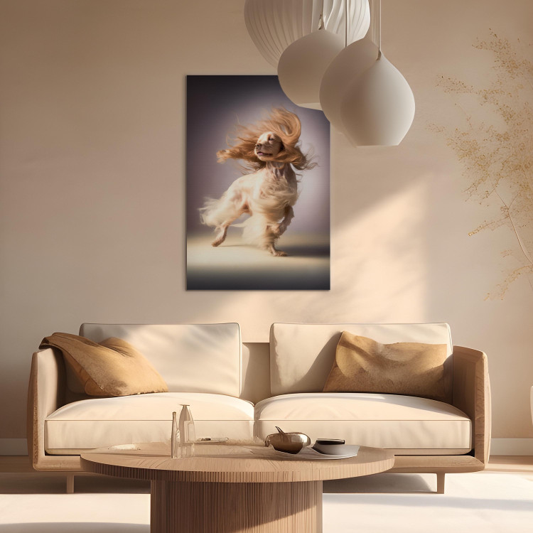 Canvas AI Dog Cocker Spaniel - Long-Haired Animal in the Wind - Vertical 150244 additionalImage 3