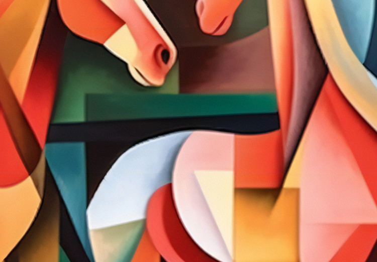 Poster Cubist Horses - Geometric Composition Generated by AI 151144 additionalImage 18
