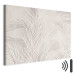 Canvas Palm Trees in the Wind - Gray Twigs With Leaves on a Light Beige Background 151244 additionalThumb 8