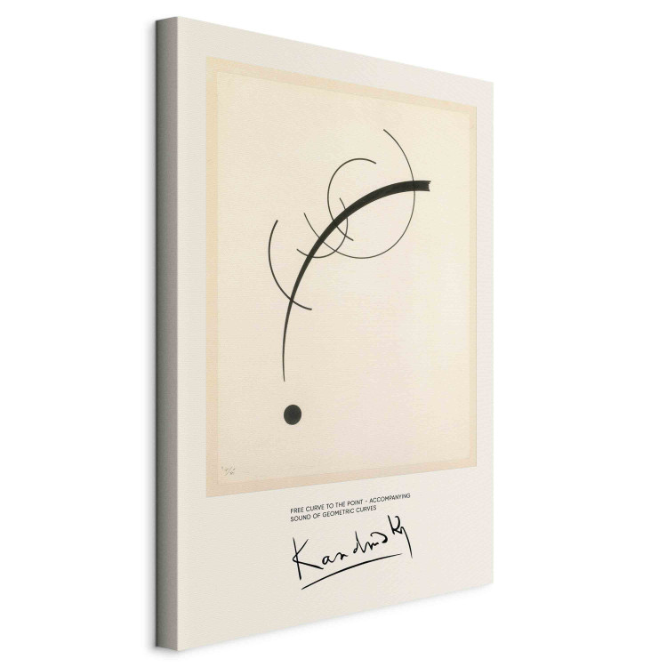Large canvas print Relaxed Curve to a Point - Line and Plane According to Kandinsky [Large Format] 151644 additionalImage 2