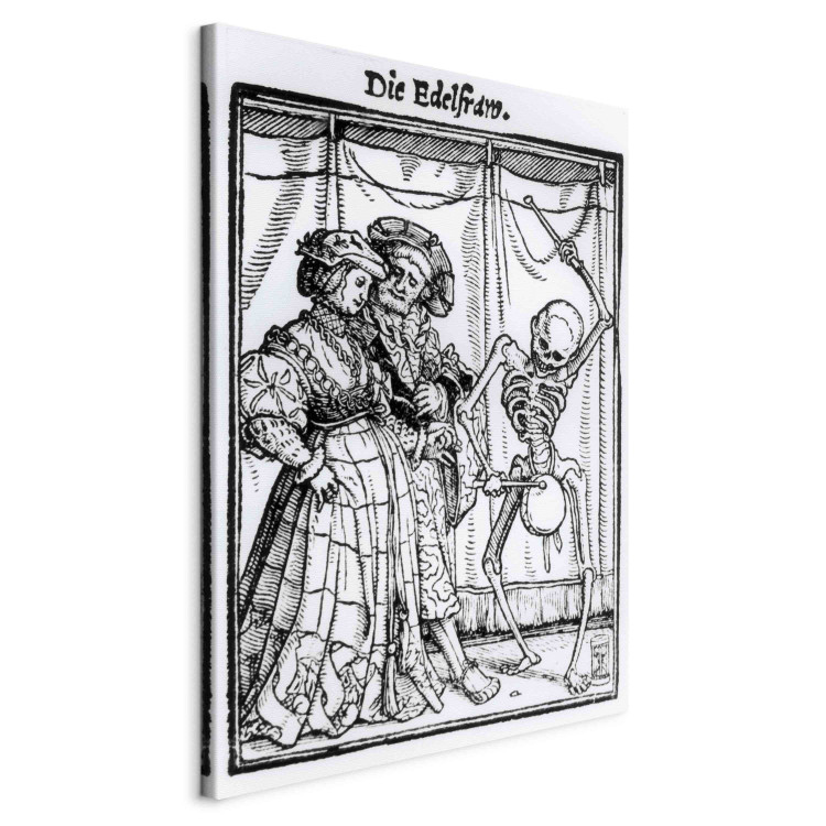 Art Reproduction Death and the Noblewoman, from 'The Dance of Death', engraved by Hans Lutzelburger 155544 additionalImage 2