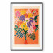 Wall Poster Bouquet of Flowers - A Colorful Composition on an Orange Background 159944 additionalThumb 17