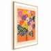 Wall Poster Bouquet of Flowers - A Colorful Composition on an Orange Background 159944 additionalThumb 21