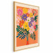 Wall Poster Bouquet of Flowers - A Colorful Composition on an Orange Background 159944 additionalThumb 7
