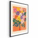 Wall Poster Bouquet of Flowers - A Colorful Composition on an Orange Background 159944 additionalThumb 20