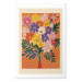 Wall Poster Bouquet of Flowers - A Colorful Composition on an Orange Background 159944 additionalThumb 16