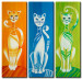 Canvas Print Colourful kittens 49444