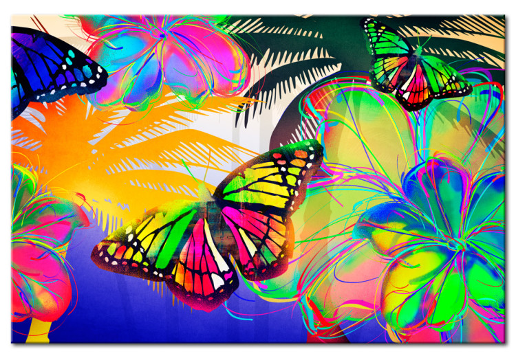 Canvas Print Exotic butterflies 56144