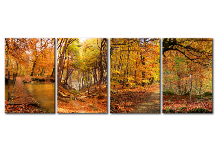 Canvas Print Autumnal alleys 58644