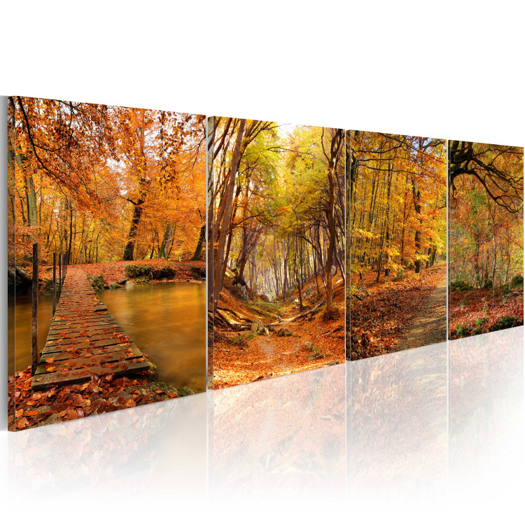 Canvas Print Autumnal alleys 58644 additionalImage 2