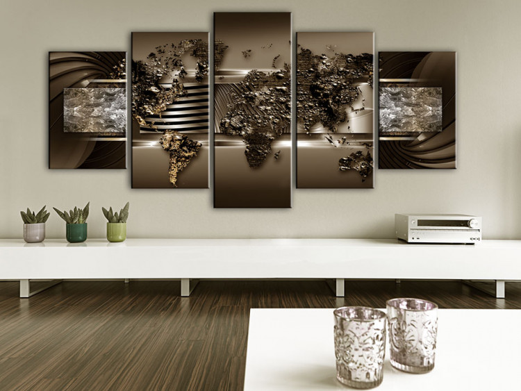 Canvas Print Chocolate Map 62444 additionalImage 3