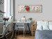 Canvas Charm of Retro Home (1-part) - Text with Heart on Wooden Background 94844 additionalThumb 3