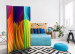 Room Separator Rainbow Wave - abstract geometric pattern in rainbow colors 95344 additionalThumb 2