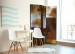 Room Divider Screen Winter Landscape - artistic brown texture in abstract patterns 95444 additionalThumb 4