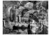 Photo Wallpaper London - black and white collage with architectural and automotive elements 97044 additionalThumb 1