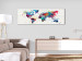 Canvas Print Maps: Walls of the World - Brick World Map with Colorful Continents 97544 additionalThumb 3