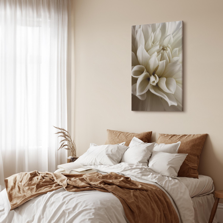 Canvas Print Beautiful Dahlia - Beautiful Flowers of Romantic Plant in White Color 97944 additionalImage 10