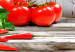 Canvas Print Red Vegetables (1 Part) Wood Narrow 107954 additionalThumb 5