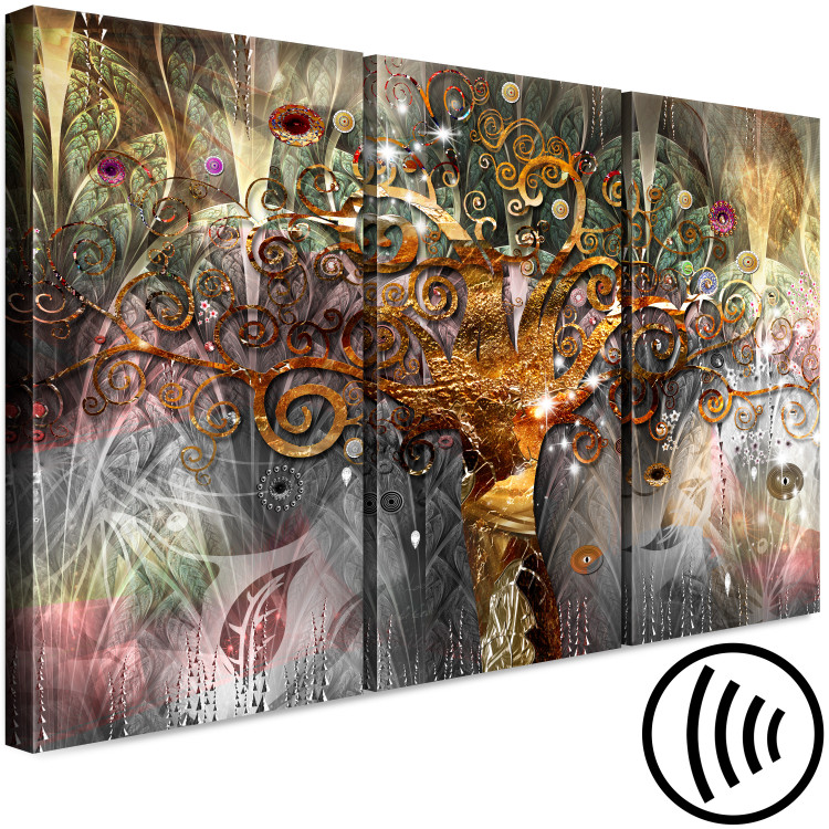 Canvas Golden Tree (3 Parts) 108254 additionalImage 6