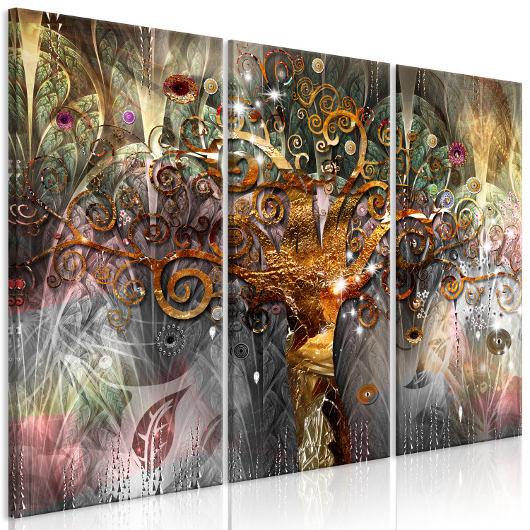 Canvas Golden Tree (3 Parts) 108254 additionalImage 2