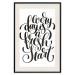 Wall Poster Every Day a Fresh Start - black and white motivational English quote 114654 additionalThumb 16