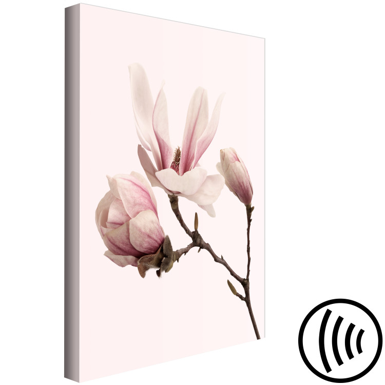 Canvas Print Symbol of Spring (1-part) - Pink Magnolia Bloom in Nature's Hue 117154 additionalImage 6
