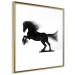 Poster Galloping Stallion - black and white composition with the silhouette of a racing horse 118754 additionalThumb 6