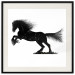 Poster Galloping Stallion - black and white composition with the silhouette of a racing horse 118754 additionalThumb 18