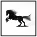 Poster Galloping Stallion - black and white composition with the silhouette of a racing horse 118754 additionalThumb 15
