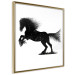 Poster Galloping Stallion - black and white composition with the silhouette of a racing horse 118754 additionalThumb 12