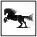 Poster Galloping Stallion - black and white composition with the silhouette of a racing horse 118754 additionalThumb 24