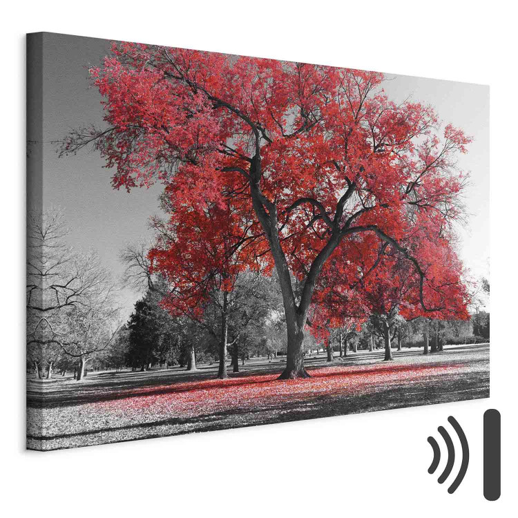 Canvas Autumn in the Park (1 Part) Wide Red 122754 additionalImage 8