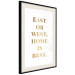 Wall Poster Gold Home Is Best - English text in a quote format on a white background 122954 additionalThumb 3