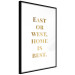 Wall Poster Gold Home Is Best - English text in a quote format on a white background 122954 additionalThumb 13